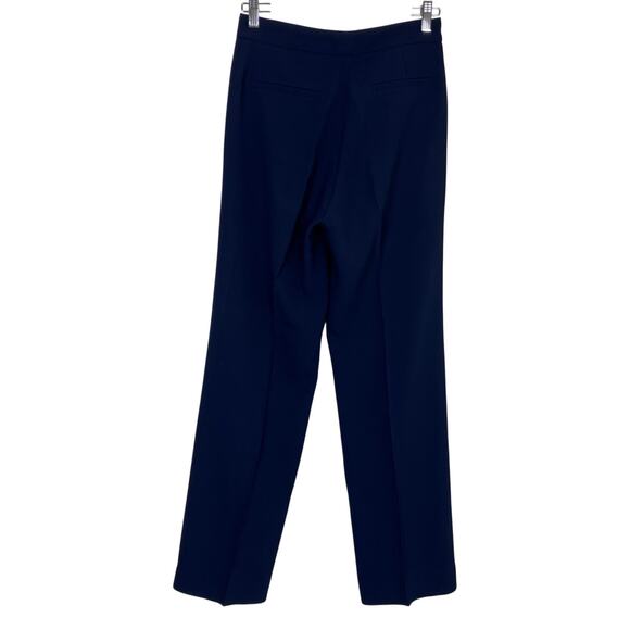 Sèzane US 4 Martin Trouser Pants in Navy High Waisted Wide Leg Chic Old Money - Picture 6 of 16